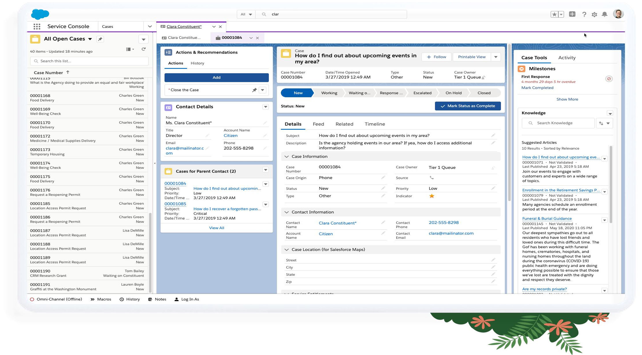 Citizen Service Automation & Case Management Platform